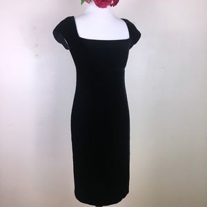 Vintage Ralph Ralph Lauren Black Velvet Dress